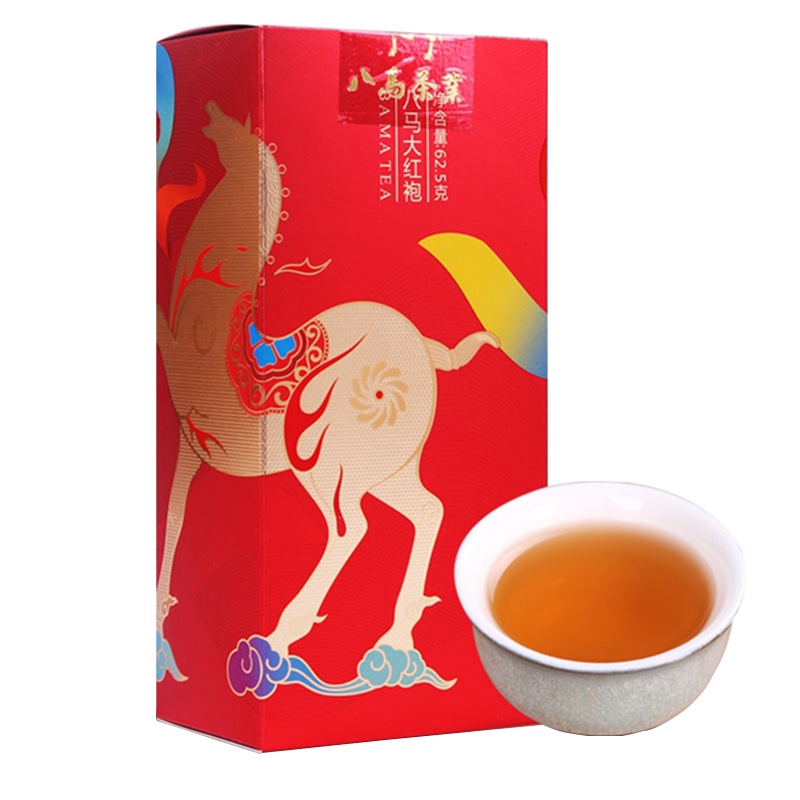 八马茶叶 武夷岩茶大红袍乌龙茶 自饮盒装62.5克