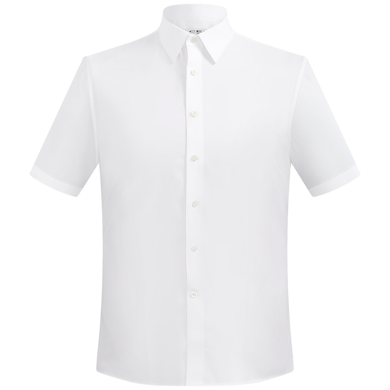 Youngor/雅戈尔男装白色商务正装棉弹TP免烫衬衫004BFY