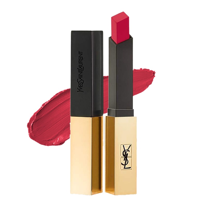 圣罗兰YSL小金条 细管纯口红复古哑光口红丝绒哑光唇膏 27# 复古玫瑰砖红[赠礼盒]