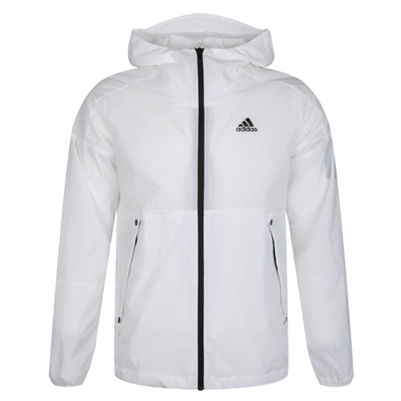 阿迪达斯男装秋季连帽运动夹克防风透气休闲外套EH3768