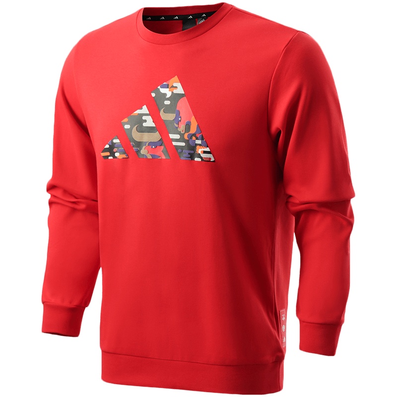 阿迪达斯男服卫衣CNY新年款长袖套头衫休闲运动服GP1838