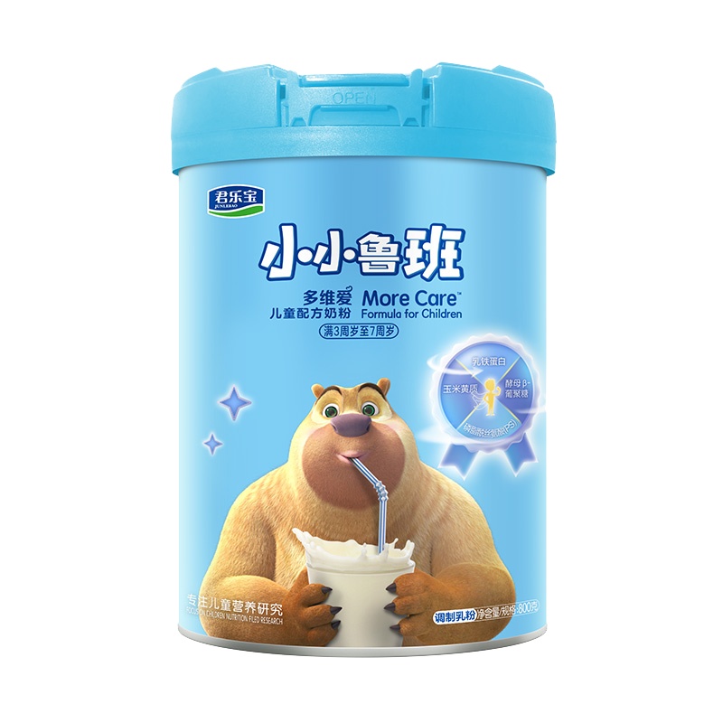 君乐宝奶粉小小鲁班多维爱儿童成长奶粉四段800g*1罐