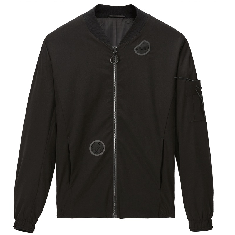 海一家旗舰店2019秋季男士简约纯色帅气利落松紧收口夹克