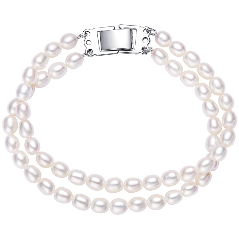 周大福时尚气质925银珍珠手链T70800