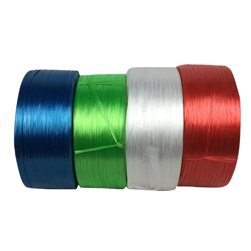 全新料塑料绳子捆扎绳闪电客打包绳包装绳撕裂膜带球绳扎口绳 白色新料细绳约5斤