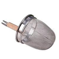 捞面勺麻辣烫火锅漏勺不锈钢煮面过滤网勺米线漏网冲孔粉篱大漏勺烫粉漏勺 加长手柄