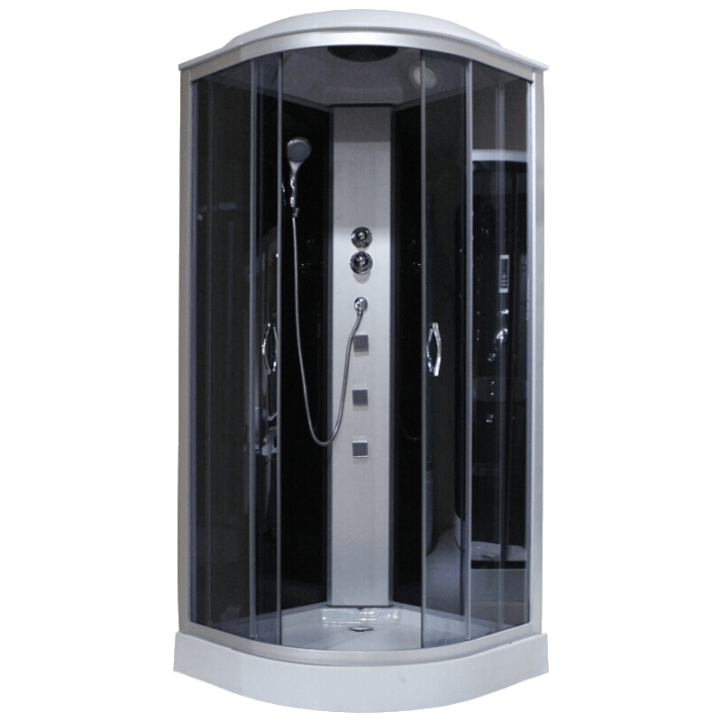 淋浴房整体浴室一体式弧扇形洗澡房家用隔断低盆卫浴防水钢化玻璃安心抵