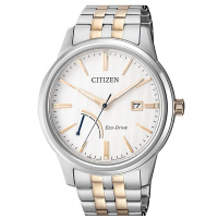 西铁城(CITIZEN)光动能防水不锈钢表带表壳日期显示商务男表AW7004-57A