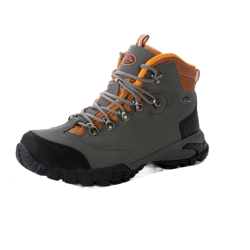 TNTN户外春夏季牛皮防水男女情侣优雅灰防滑越野徒步爬山旅游运动登山鞋