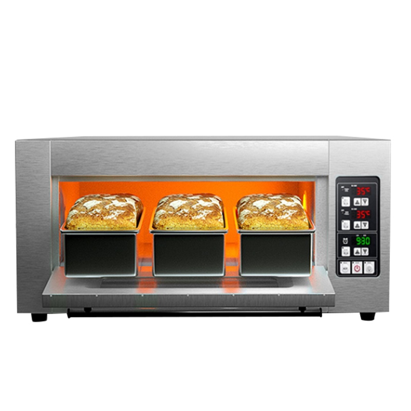 乐创(lecon) 大型披萨烤箱商用烤炉箱蛋糕面包月饼电烘烤箱机烘炉焗炉电烤箱 一层一盘烤箱220V