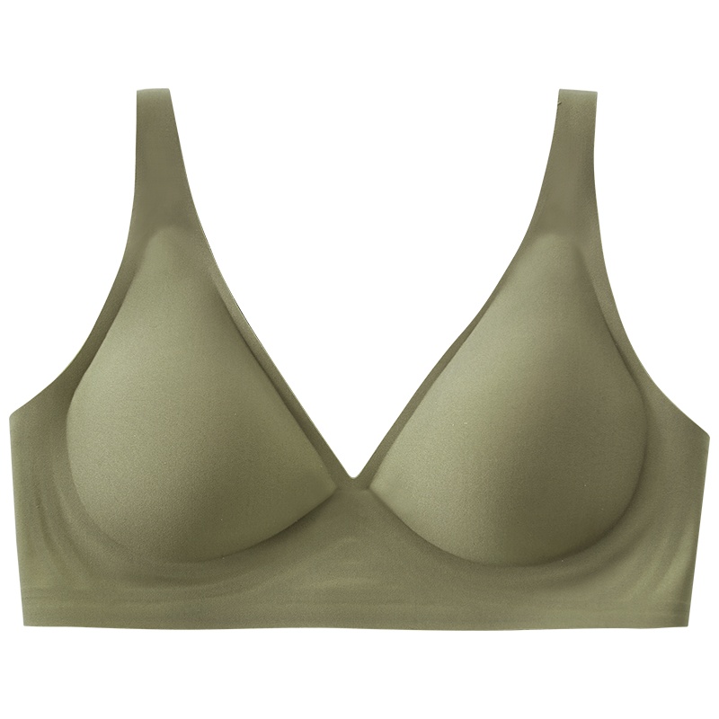 夏季无痕内衣女无钢圈薄款小胸聚拢调整型收副乳性感大码胸罩文胸_URNKF2
