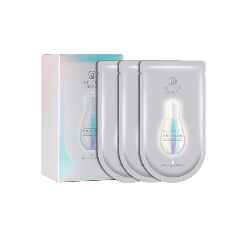 御泥坊亮颜小灯泡面膜玻尿酸补水保湿提亮肤色紧致弹润贴片20片苏宁自营