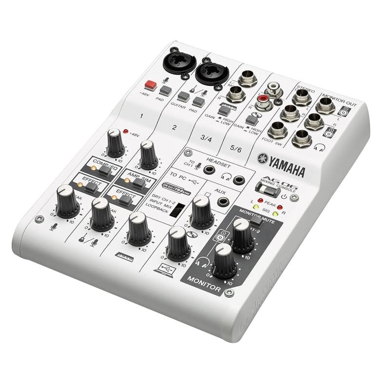 便携式音箱雅马哈AG06调音台( 1套装)