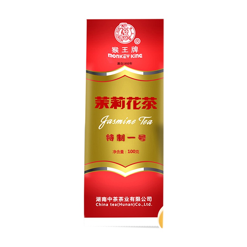 中粮中茶猴王特制一号茉莉花茶100g调味绿茶叶口粮茶