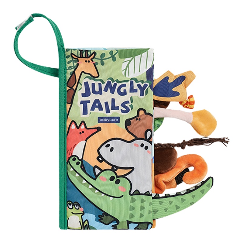 babycare宝宝尾巴布书玩具 认知卡 6-12月婴儿立体撕不烂可咬益智早教布书纳克里森林