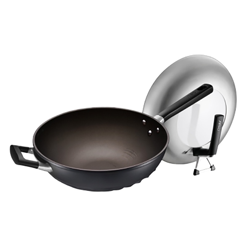 爱仕达金刚旋风钛不粘无油烟炒锅CL32T5Q