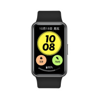 华为/HUAWEI WATCH FIT new 智能手表 全彩大屏 健身私教 全天候血氧监测 曜石黑 曜石黑硅胶表带