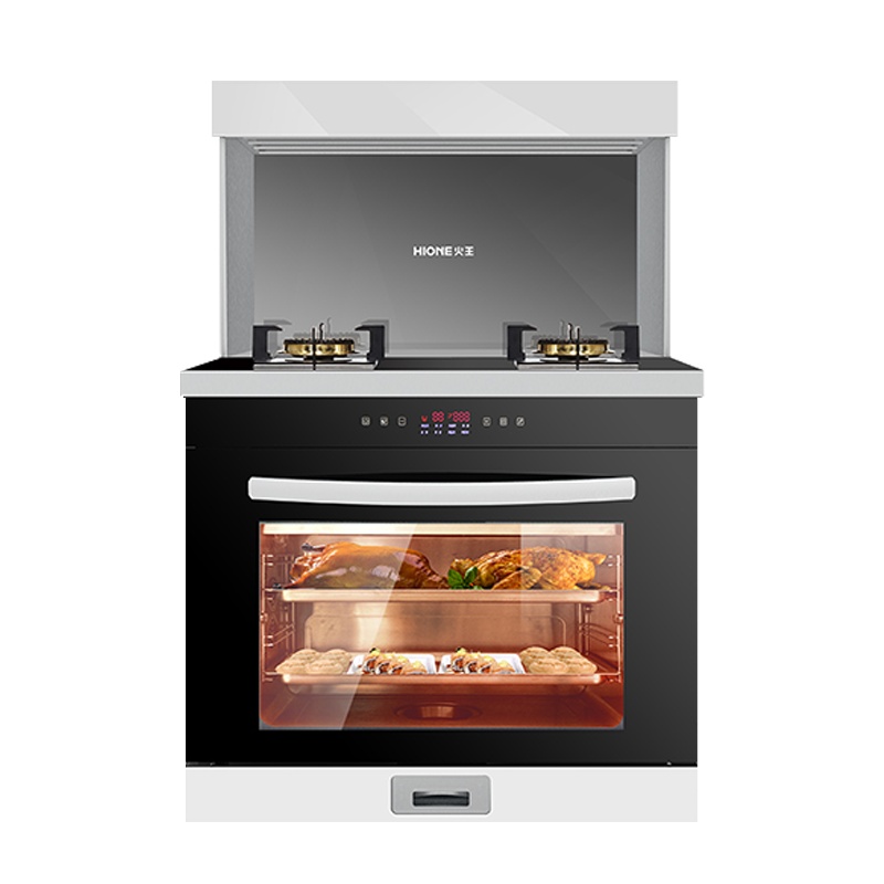 火王(Hione)523A1/ZK集成灶一体灶 油烟机 燃气灶家用5.23KW爆炒大火力 19立方大风量 蒸烤一体