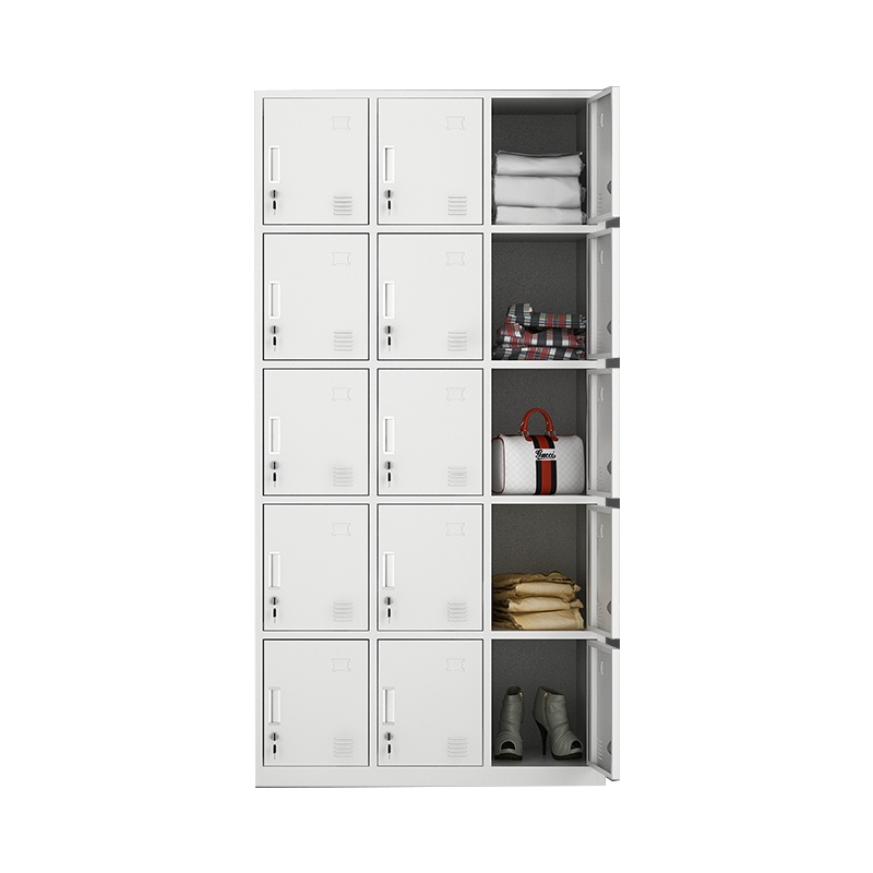 晋美升更衣柜文件柜铁皮柜资料柜财务凭证柜储物柜带锁整理柜子 十五门更衣柜