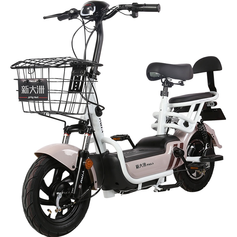 新大洲派乐/PALLA K1 电动车新国标电瓶车48V男女成人代步车两轮电动自行车 K1藕灰色