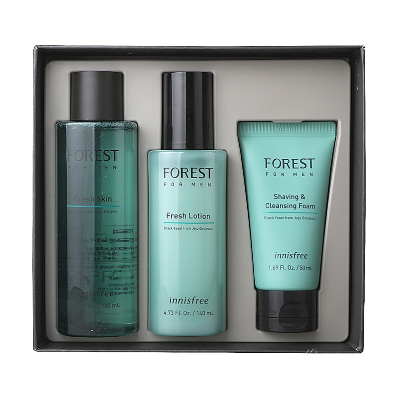 悦诗风吟(innisfree)森林男士套装护肤礼盒护肤套装水乳洗面奶清爽控油祛痘装 二合一 三件套套盒