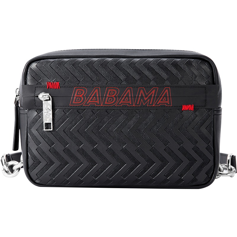 babama2019斜挎包男潮牌休闲时尚包包潮人挎包小包单肩斜跨包男包