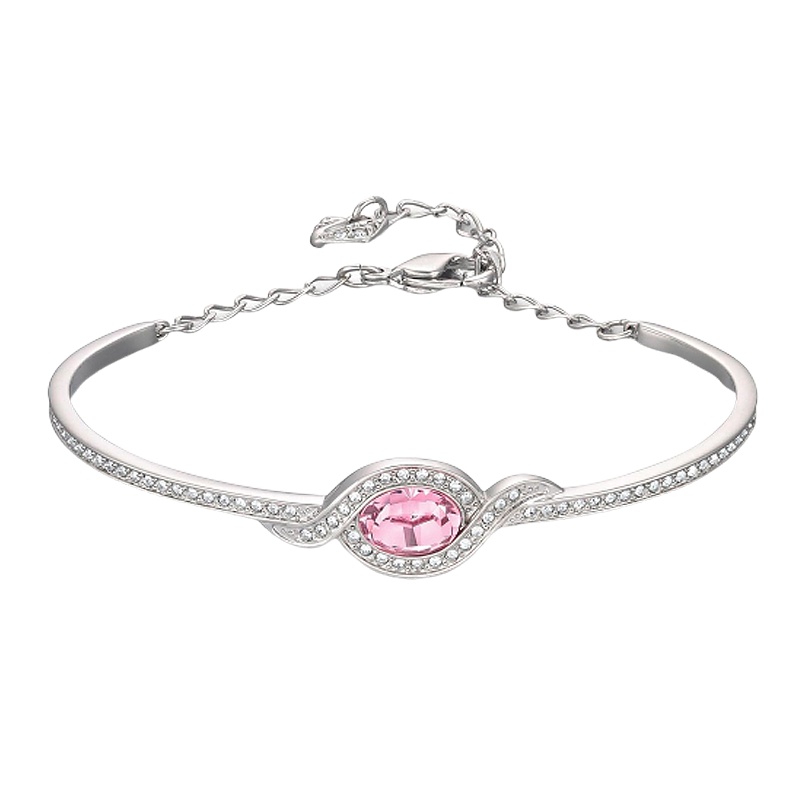 SWAROVSKI施华洛世奇 ANGELIC天使闪亮圆形水晶手链 人造水晶 送恋人5240513