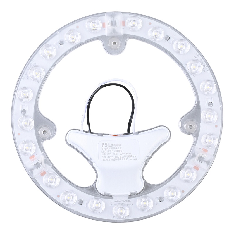 佛山照明(FSL)灯板灯盘LED吸顶灯 光源改造板贴片改装灯板光源模组24W 白光