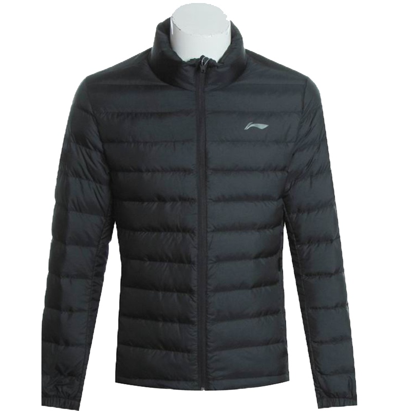 李宁训练系列男子保暖时尚短裤羽绒服