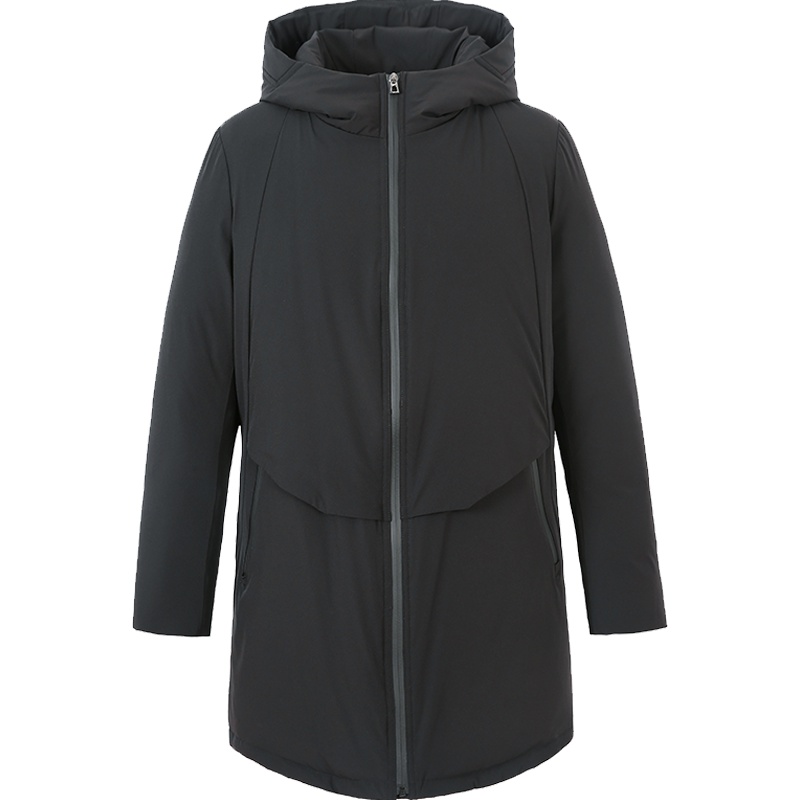 艾莱依2019秋冬新款韩版潮连帽羽绒服男士短款大衣