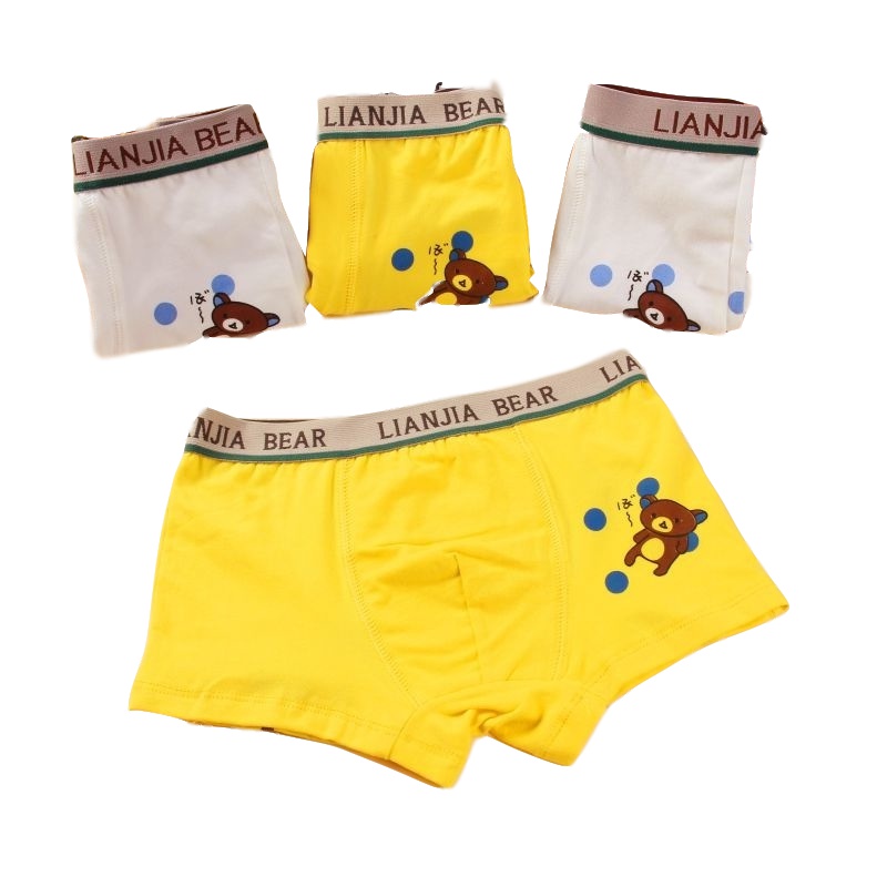 莎丞 儿童内裤男童棉内裤女童卡通平角宝宝童装中大童小童四角裤短裤