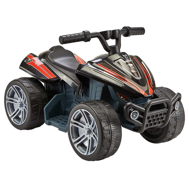 hd小龙哈彼 儿童电动车 小孩玩具男女宝宝可坐人汽车童车 加宽越野四轮大动力 LW805红色黑色