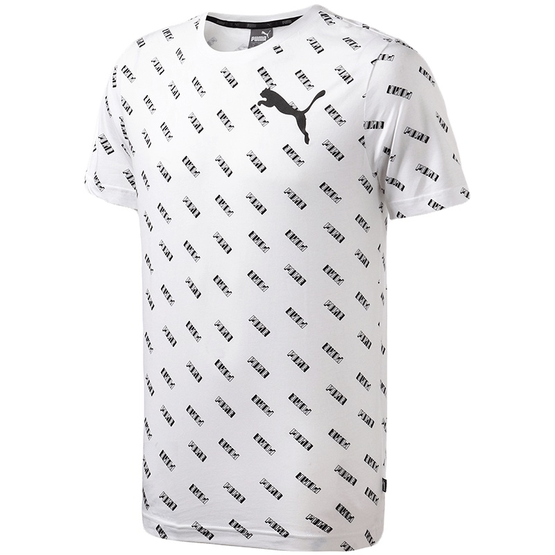 【自营】PUMA彪马男装运动服圆领LOGO短袖跑步健身T恤845041