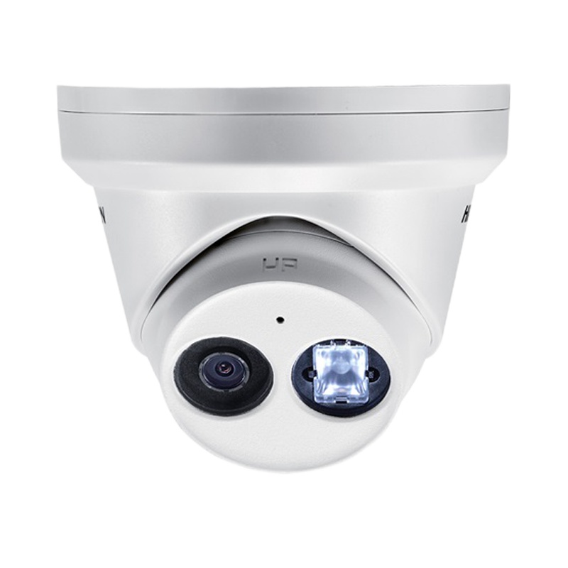 海康威视(HIKVISION)DS-2CD3346FDWD-IS 监控摄像头400万带音频插卡半球红外远程警报另配电源