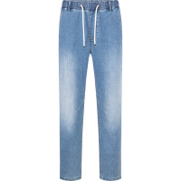 柒牌男装牛仔裤2021夏季休闲青年透气百搭直筒裤时尚男士九分裤