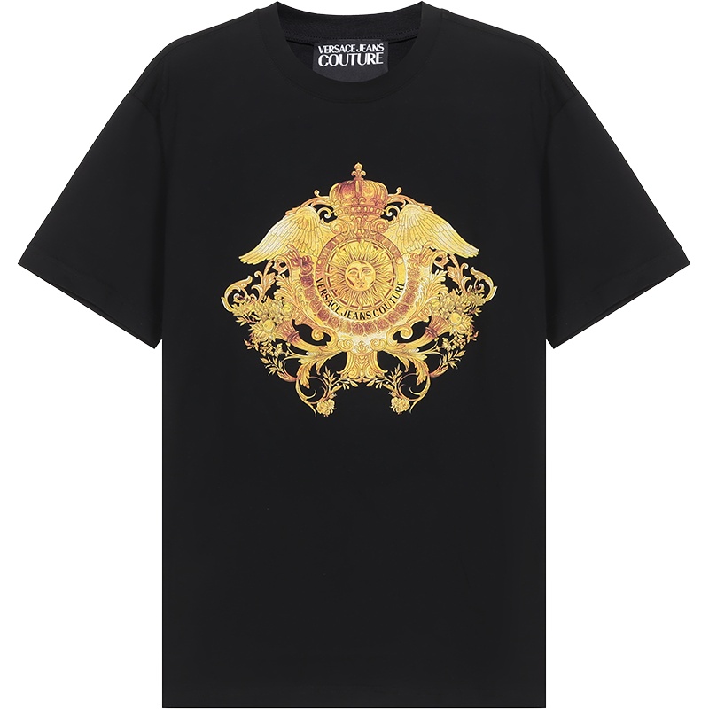 VERSACE JEANS COUTURE 范思哲 男士 棉质圆领短袖T恤 B3GWA750 30454