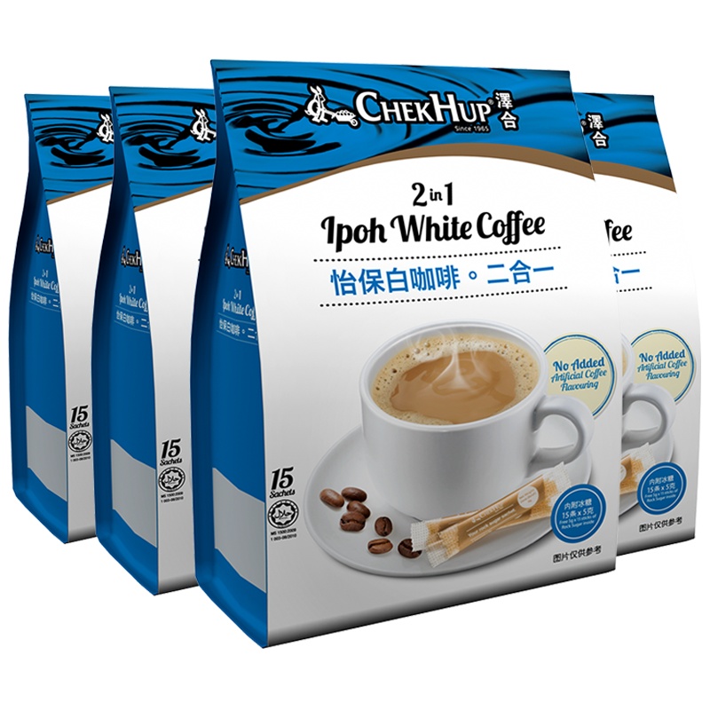 泽合二合一白咖啡450g*4袋