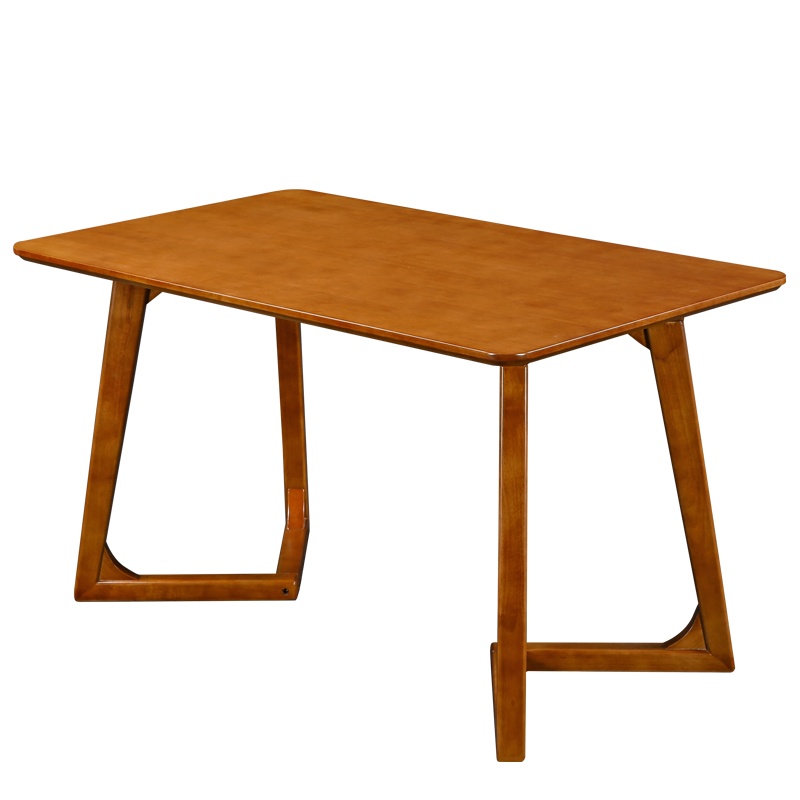 HiBoss实木餐桌现代简约吃饭桌子长方形餐桌