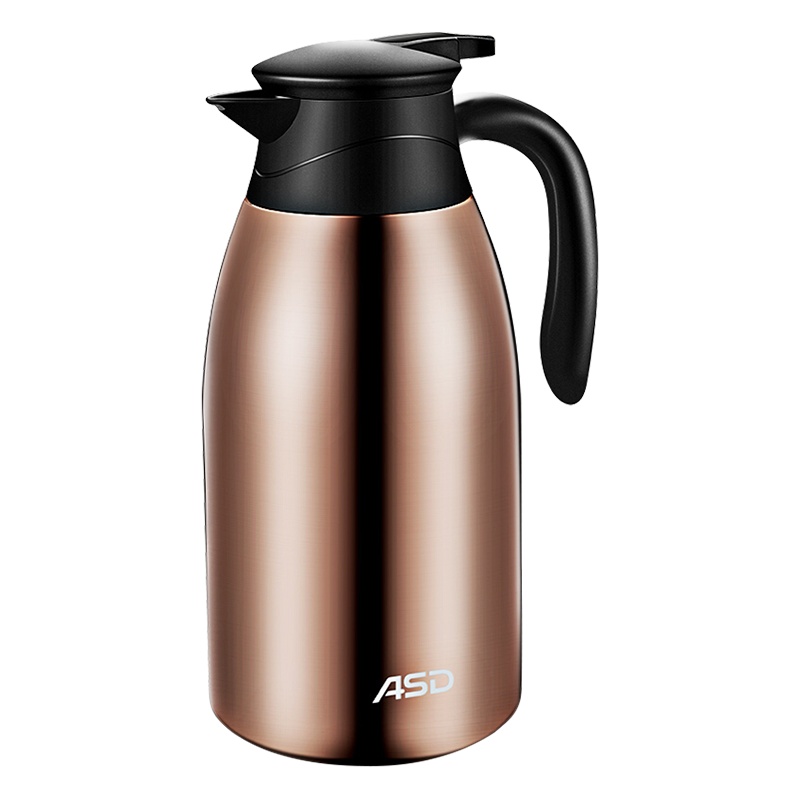 爱仕达ASD保温壶304不锈钢真空水具保温瓶便携2000ML大容量家用保温热水壶暖瓶开水瓶办公室保温保冷瓶