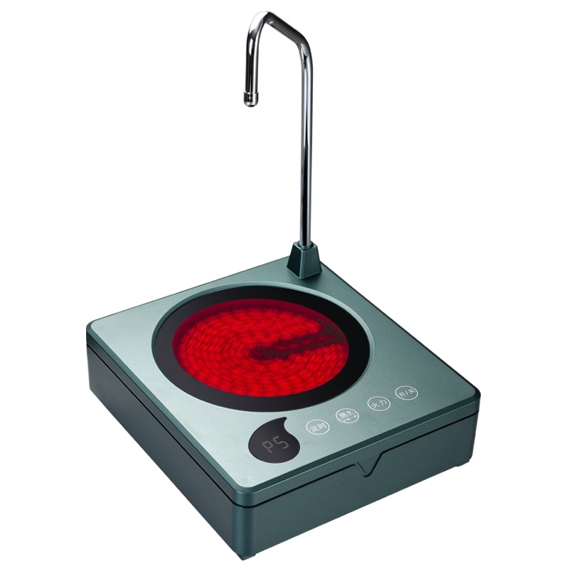 益多 电陶炉煮茶炉自动上水电茶炉养生煮茶炉功夫茶泡茶烧水壶不挑壶 墨绿色(不含茶壶)YH-Q8