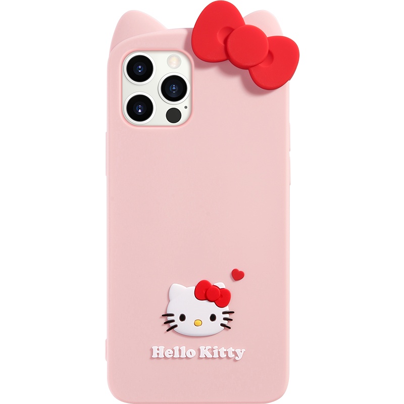 HelloKitty适用苹果12手机壳液态硅胶12Pro超薄软壳iphone12promax可爱网红全包防摔