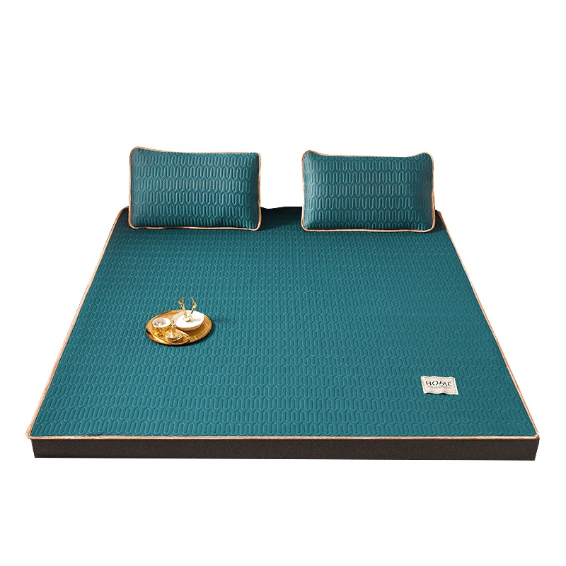 席之南(XiZhiNan)冰丝乳胶凉席薄垫褥子软席可水洗机洗折叠垫三件套凉枕藤席