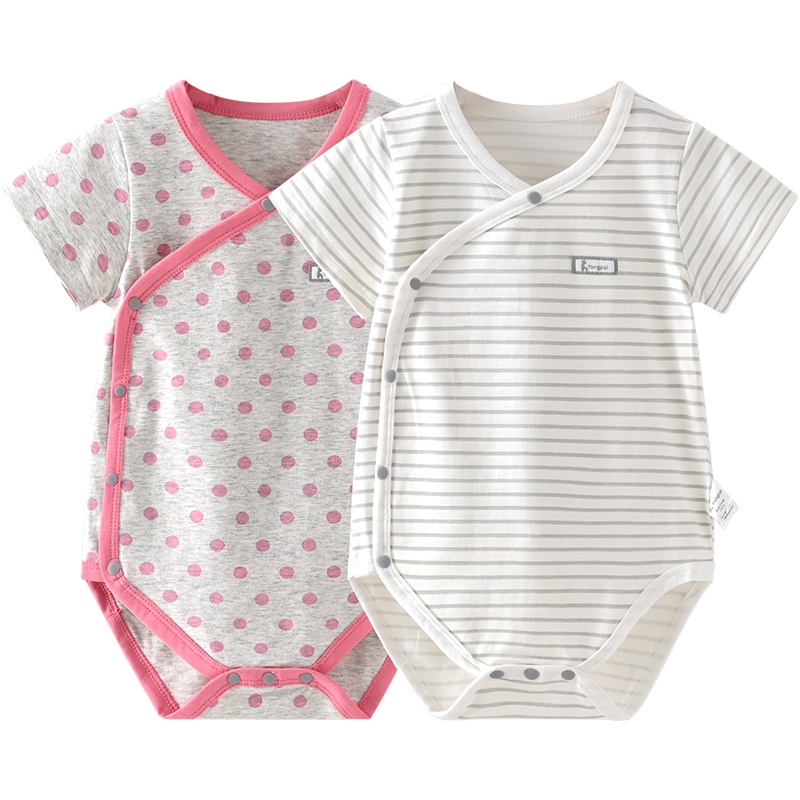 童泰(TONGTAI)夏季5-24月婴幼儿男女宝宝衣服包屁衣连体衣爬服两件装儿童家居服连体衣