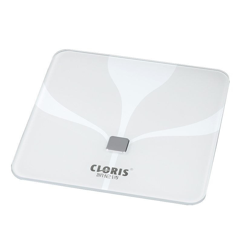 德国凯伦诗CLORIS-C508白色款电子秤体脂秤智能体重秤人体脂肪秤家用健康体脂仪精准测量蓝牙小程序 白色款