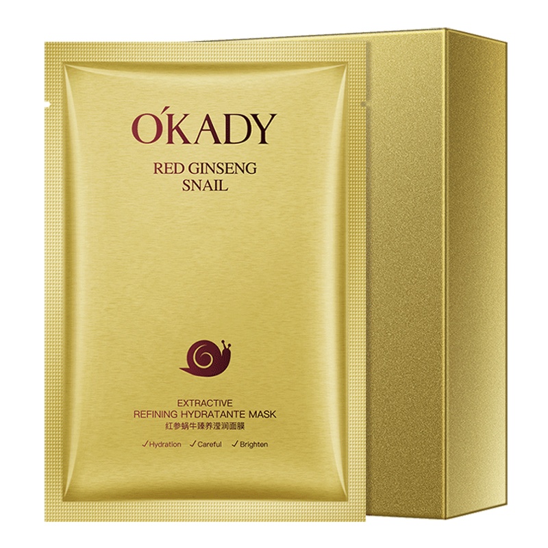 [10片/盒]OKADY 红参蜗牛臻养滢润面膜