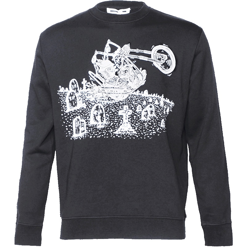 MCQ ALEXANDER MCQUEEN亚历山大麦昆 麦蔻男士套头卫衣长袖T恤棉