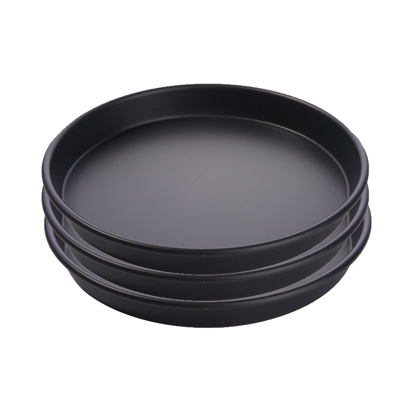 圆形防滑餐饮托盘 XTL834 杯子托盘塑料托盘咖啡盘3个/组 (10组起订)