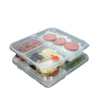 企购优品 塑料餐盒 一次性三格菜盒 餐盘 快餐盒1000ML 300个/箱