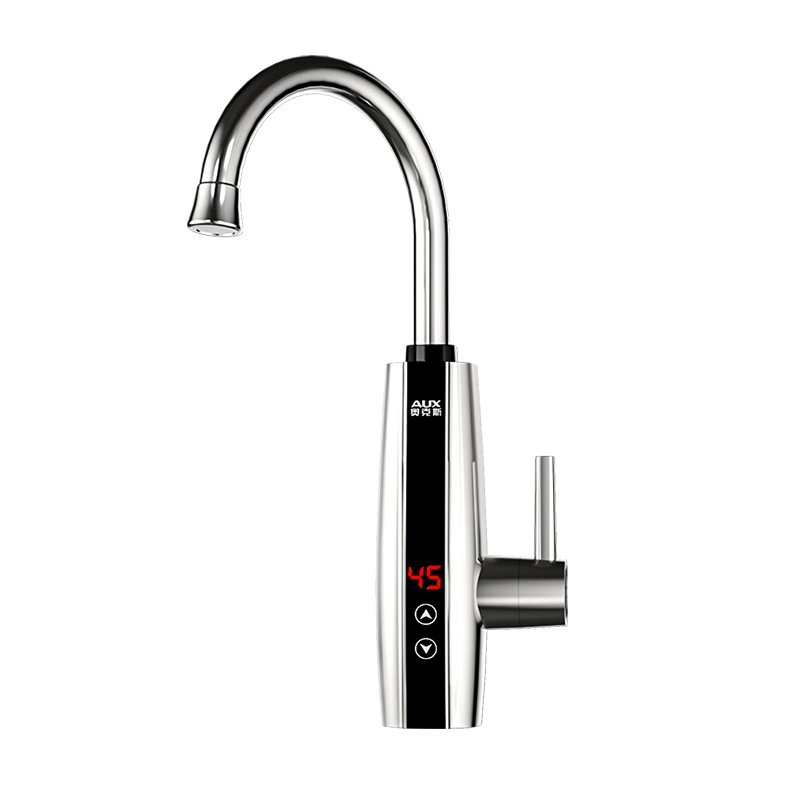奥克斯(AUX)即热式电热水龙头厨房小厨宝下进水款数码温显变频恒温 ST2X3银色