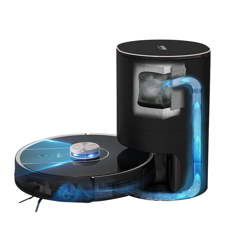 日本由利(Uoni)扫地机器人 家用扫吸拖云智能鲸吸扫吸拖一体机 自动集尘 激光制导 断点续扫 V980plus